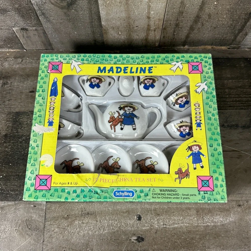 Madeline 12 Piece China Tea‎ Set from Schylling In Box